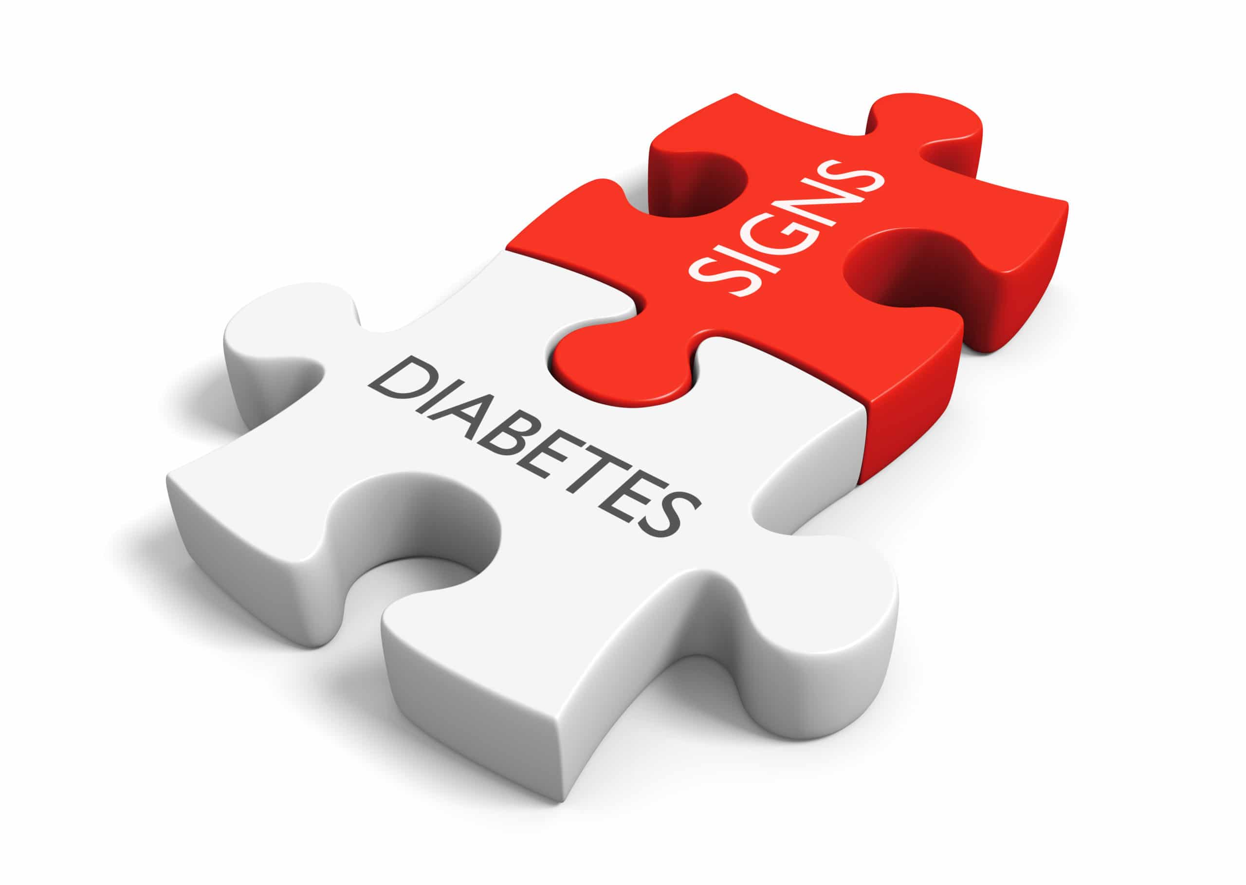 Diabetes mellitus metabolic disease signs and symptoms concept, 3D rendering